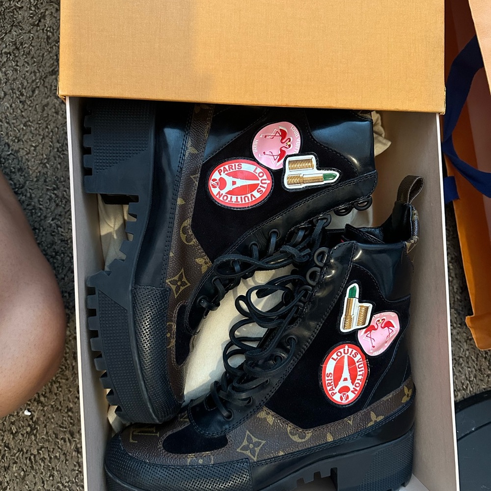 ***** SOLD ON EBAY ***** Louis Vuitton boots in fair condition